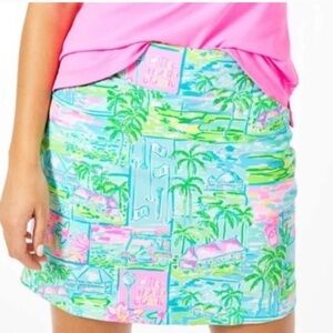 Lilly Pulitzer Pink and Green Honda Classic Skort (Limited Edition)